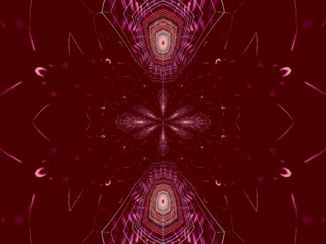 Pulsating Mandala Neon Tunnel 4:3 Classic 60fps VJ Loop Screensaver