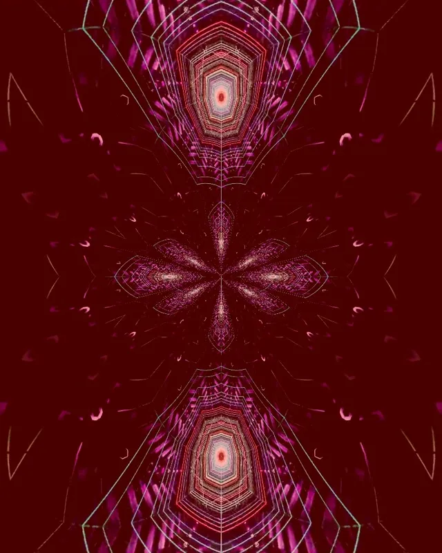 Mandala Neon Tunnel 4:5 Instagram 60fps Screensaver VJ Loop