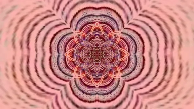 Neon Tunnel Pink Mandala VJ Loop 4K UHD 60fps Screensaver