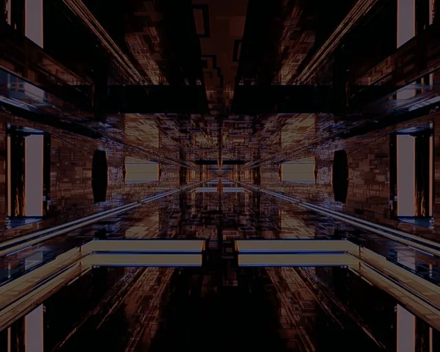 Neon tunnel pink octagon 5:4 industrial 60fps screensaver vj loop