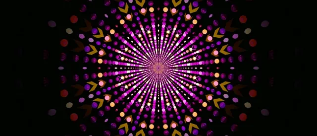 Tunel Neon Shpërthim Pikë Radiale Ruajtësi Ekrani 21:9 Ultrawide 60fps Vj Loop