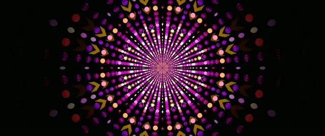 Neonowy Tunel Promieniowy Wybuch Kropek Wygaszacz 2.39:1 Cinemascope 60fps VjLoops