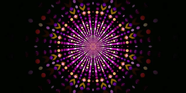 霓虹隧道光芒點爆發 2:1 Univisium 60fps 螢幕保護程式 VJ Loop