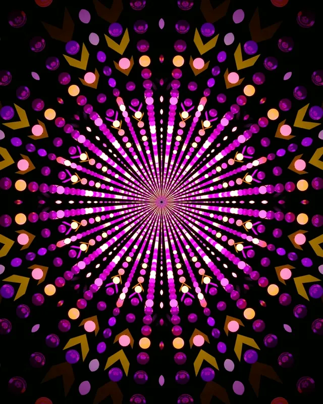 Neontunneli Säteily Piste Burst 4:5 Instagram 60fps Näytönsäästäjä VJLoops