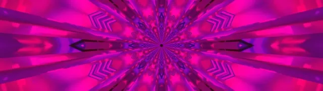 Neon Alagút Kaleidoszkóp Kitörés VJ Loop 32:9 Super Ultrawide 60fps Képernyővédő