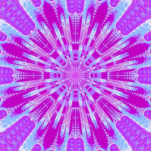 霓虹隧道萬花筒爆發 VJLoops 1:1 正方形 60fps 螢幕保護程式