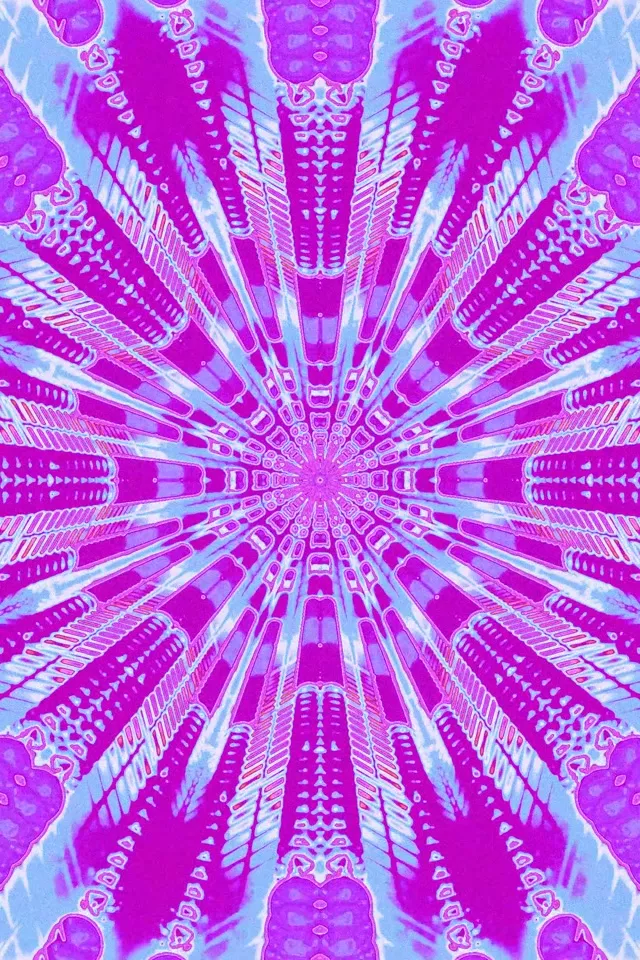 Túnel de Neó Caleidoscopi Esclat VJ Loop 2:3 Retrat Foto 60fps Protector de Pantalla