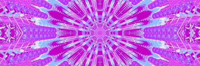 Neon सुरंग कैलीडोस्कोप बर्स्ट Vj Loop 3:1 ट्रिपल वाइड 60fps स्क्रीनसेवर