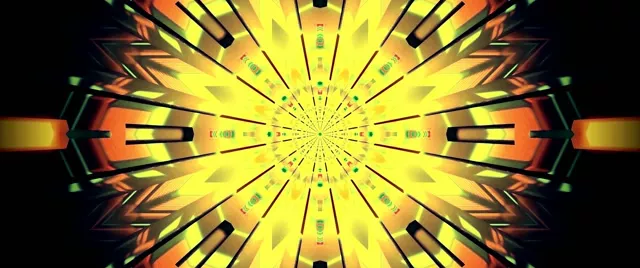 Neon Tunel Kaleidoskop Prasak 2.39:1 Cinemascope 60fps Čuvar Ekrana Vj Loop