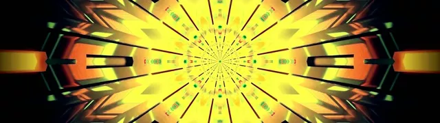 Neon Tüneli Kaleidoskop Patlaması VJ Loop 32:9 Süper Ultrawide 60fps Ekran Koruyucu