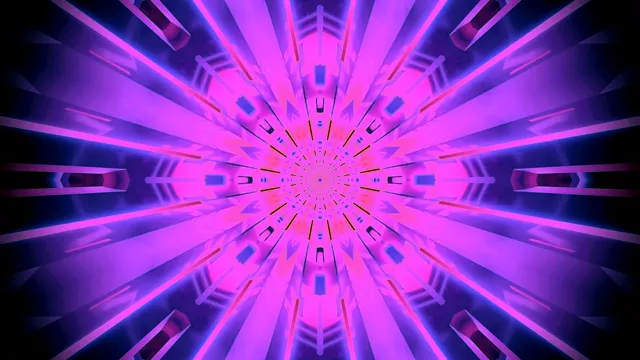 Neon Tunnel Roze Paars VJ Loop Schermbeveiliging PC 4K UHD 60fps