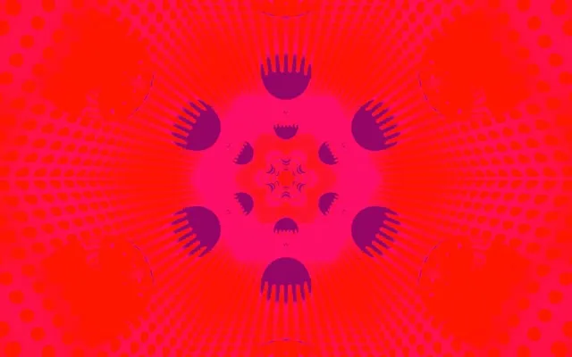 מנהרת ניאון קליידוסקופ מתומן Vj Loop 60fps 16:10 Macbook שומר מסך