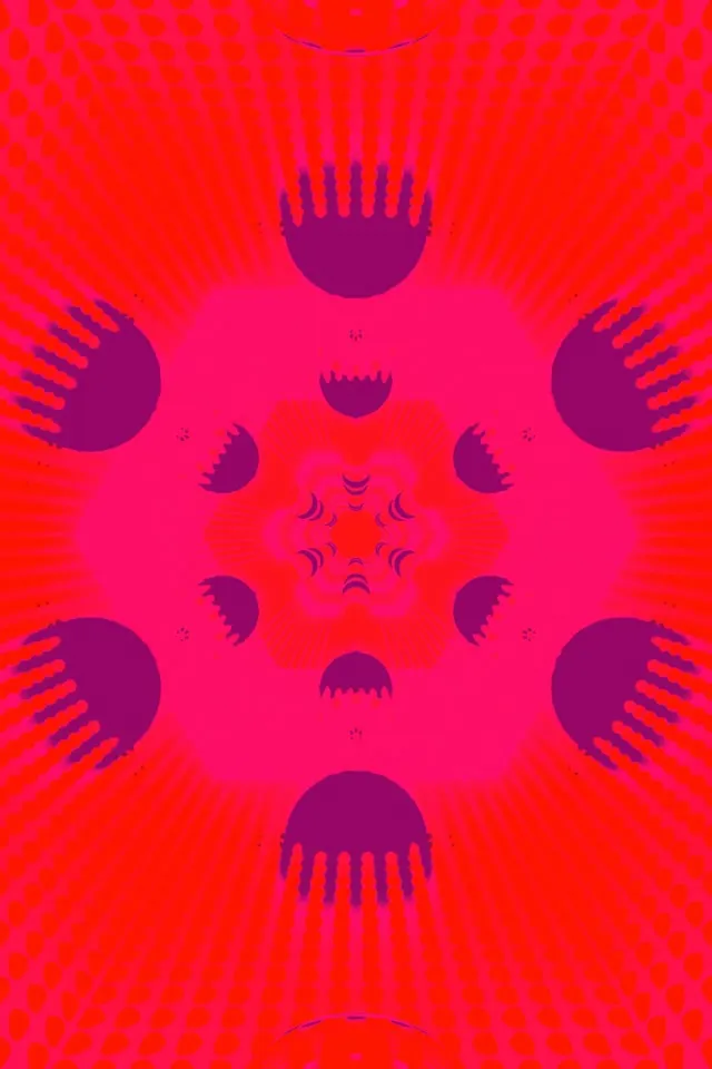 Tunel Neon Gjashtëkëndësh Kaleidoskop Vj Loop 2:3 Photo Portrait 60fps Screensaver