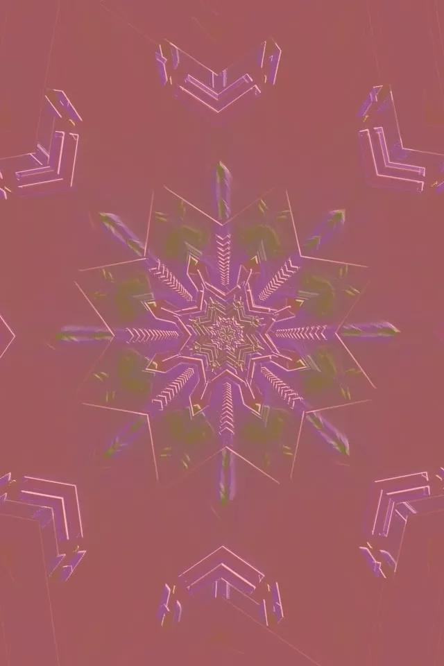 מנהרת נאון ורודה פתית שלג 60fps שומר מסך 2:3 דיוקן VJ Loop