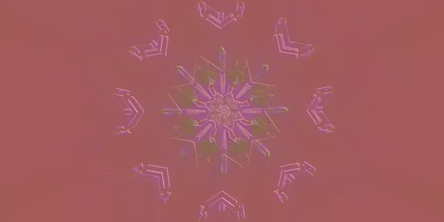 Neon Tunnel Pink Schneeflocke Bildschirmschoner 2:1 Univisium 60fps Vj Loop