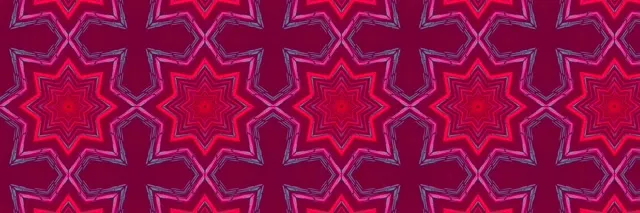 नियॉन टनल पिंक स्टार कैलिडोस्कोप VJ Loop 3:1 ट्रिपल वाइड 60fps स्क्रीनसेवर