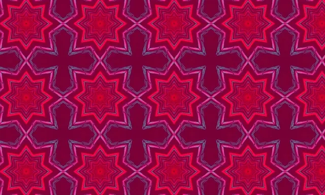 Neontunel Stjärn Kaleidoskop 5:3 Bred 60fps Skärmsläckare VJ Loop