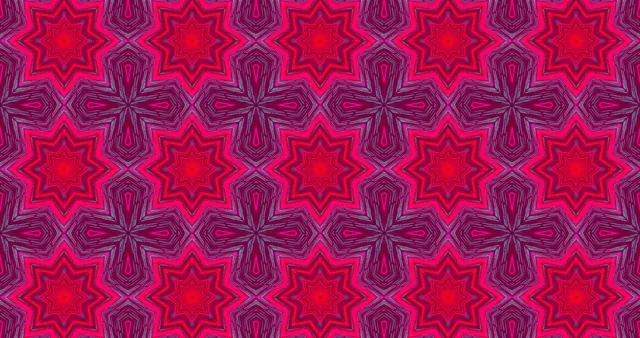 Neon Tünel Pembe Yıldız Kaleidoskop Ekran Koruyucu 4K UHD 60fps VJLoops