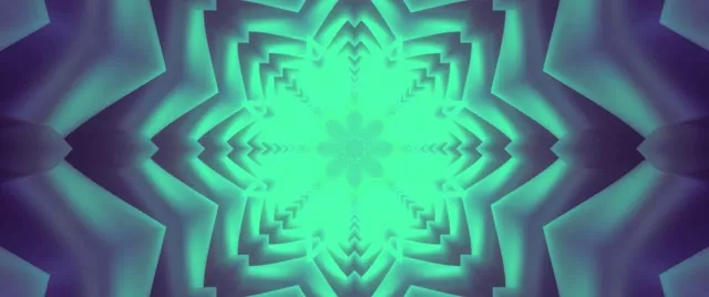 Pulsating Star Neon Tunnel VJ Loop 2.39:1 Cinemascope 60fps Screensaver