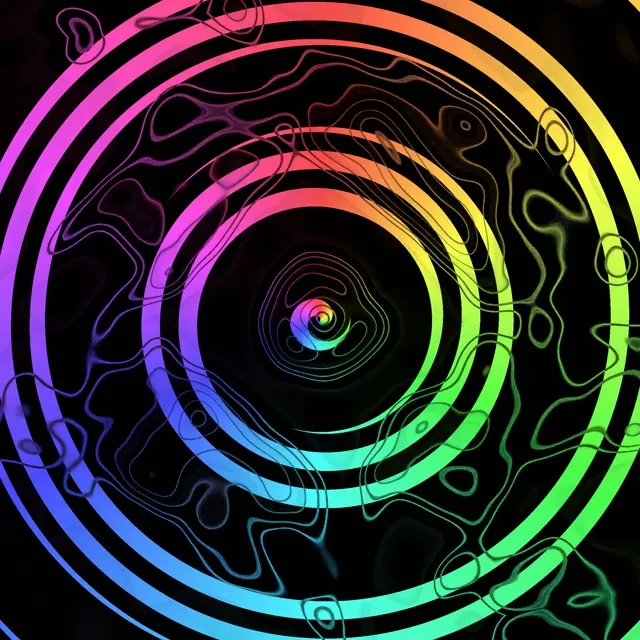 Neon Tunnel Portal | Colorful Gradient 60fps VJ Screensaver