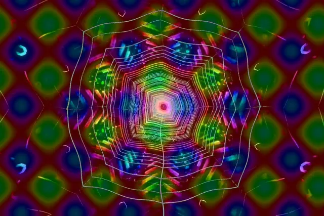 Neon Tunnel Rainbow Web Vortex VJ Loop 3:2 Surface 60fps Screensaver