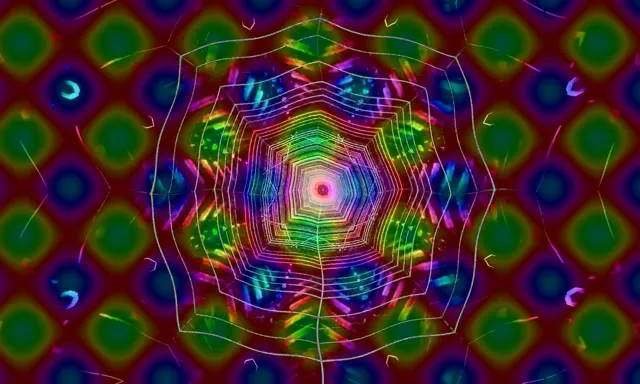 نفق نيون دوامة شبكة العنكبوت قوس قزح VJ Loop 5:3 Wide 60fps حافظة شاشة