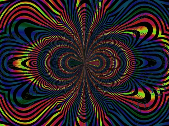 Túnel Néon Espiral Calidoscopio Vj Loop 4:3 Clásico 60fps Screensaver