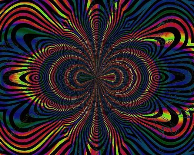 霓虹隧道螺旋曼陀羅 5:4 工業級 60fps 螢幕保護程式 VJ Loop