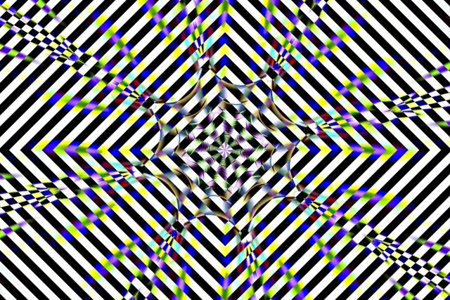 Neon Tunnel Pulsating Diamond Vortex VJ Loop 60fps 3:2 Screensaver