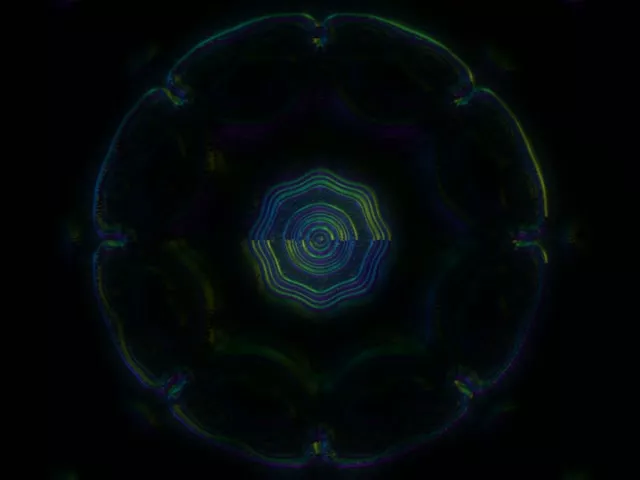 Neon Tunnel Pulsating Hexagon VJ Loop 4:3 Classic 60fps Screensaver