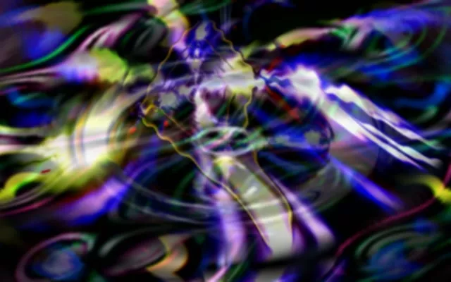 Neon Tunnel Pulsating Light Vortex VJ Loop 16:10 Macbook 60fps Screensaver