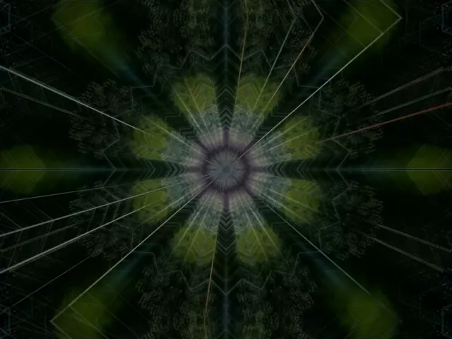 Neon Tunnel Pulsating Radial Burst VJ Loop 60fps 4:3 Classic Screensaver