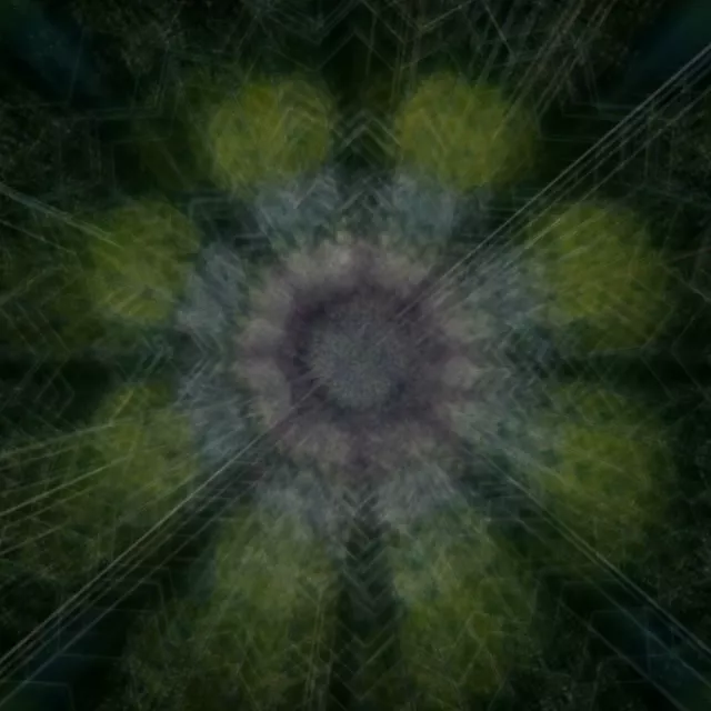 Neon Tunnel Pulsating Starburst VJ Loop 1:1 Square 60fps Screensaver