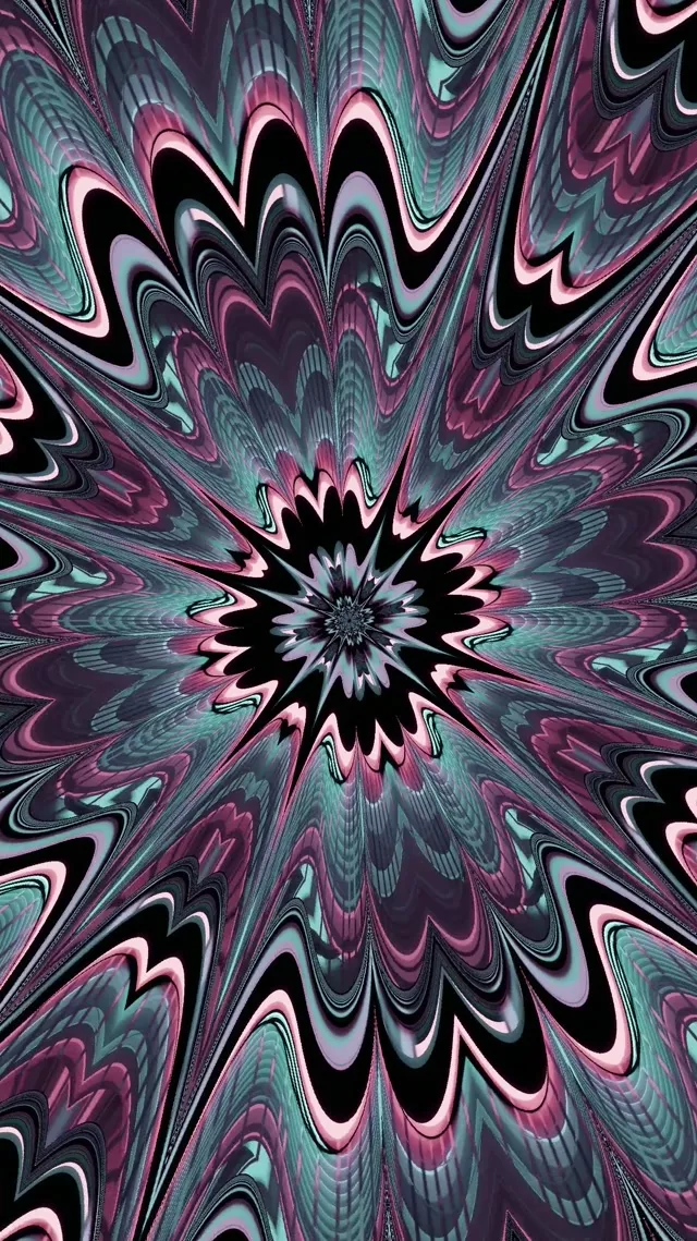 Neon Tunnel Pulsating Starburst Vj Loop 9:16 Reels 60fps Screensaver