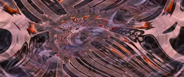 Neon Tunnel Pulsating Vortex VJ Loop 2.39:1 Cinemascope 60fps Screensaver
