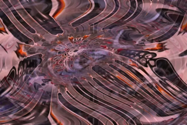 Neon Tunnel Pulsating Vortex VJ Loop 60fps 3:2 Screensaver