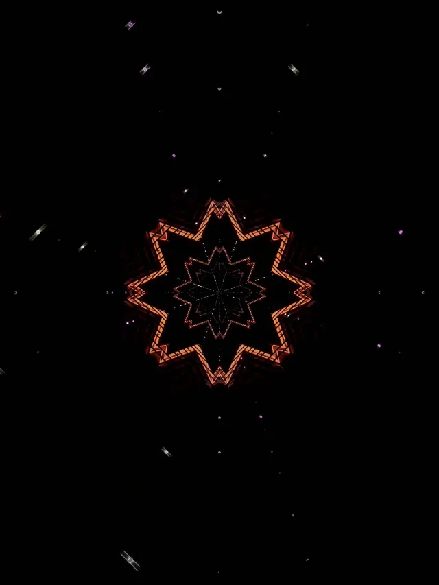 霓虹隧道星萬花筒 VJ Loop 3:4 iPad 直向 60fps 螢幕保護程式