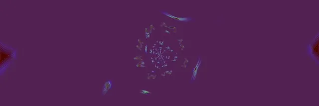 霓虹隧道万花筒爆裂 VJ Loop 3:1 三倍宽屏 60fps 屏幕保护程序