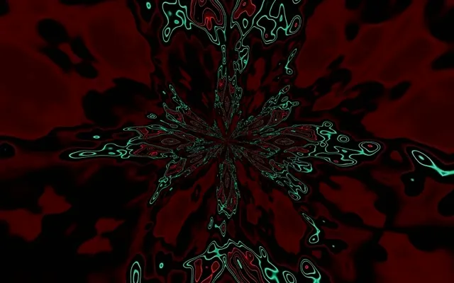 Neon Tunnel Pink Fraktal Udbrud VJ Loop 16:10 MacBook 60fps Pauseskærm