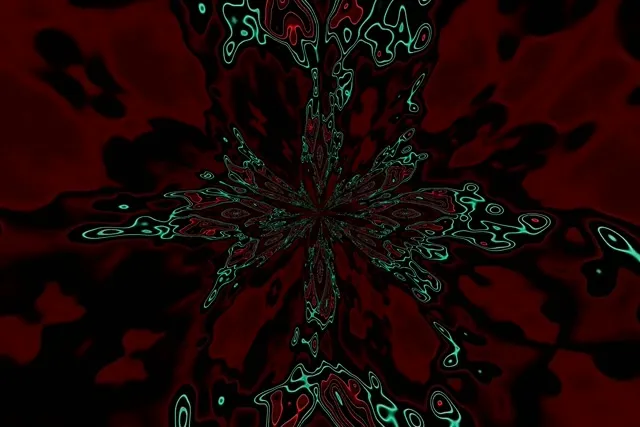 Неоновый Туннель Фрактальный Взрыв VJ Loop 3:2 Surface 60fps Заставка