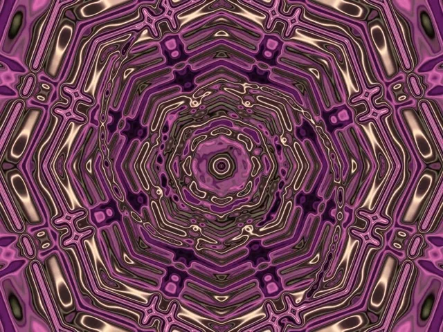 Neon Tünel Mor Kaleidoskop Vortex Vj Loop 4:3 Klasik 60fps Ekran Koruyucu