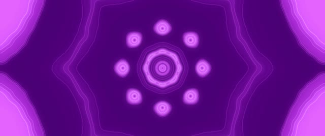 Neon Tunnel Purple Mandala VJ Loop 60fps 2.39:1 Cinemascope Screensaver