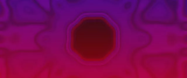 霓虹隧道紫紅五角形漩渦 VJ Loop 2.39:1 電影寬螢幕 60fps 螢幕保護程式