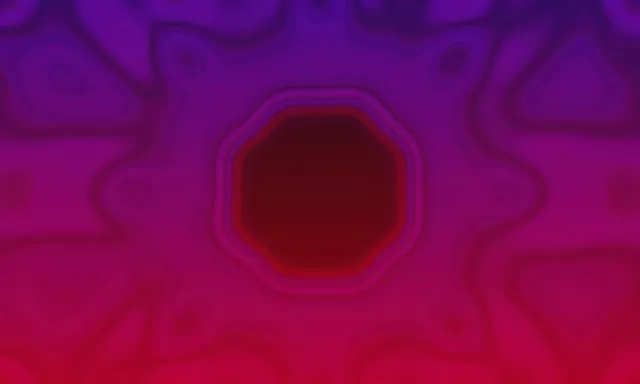 Neon Tunnel Purple Red Pentagon Vortex VJ Loop 5:3 Wide 60fps Screensaver