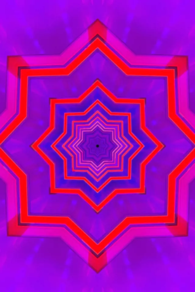 Túnel de Neó Estrella Vòrtex VJ Loop 2:3 Photo Portrait 60fps Protector de Pantalla