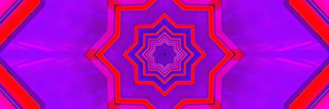 नियोन टनल स्टार वॉर्टेक्स VJ Loop 3:1 Triple Wide 60fps स्क्रीनसेवर