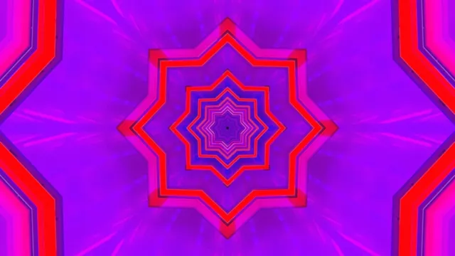 Tollan Neon Corcra Dearg Réalta Spárálaí Scáileáin 4K UHD 60fps VJ Loop