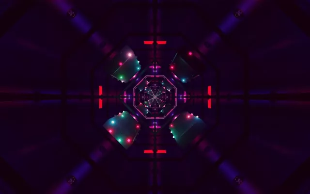 Neon Tunnel Purple Screensaver 60fps 16:10 MacBook Vj Loop