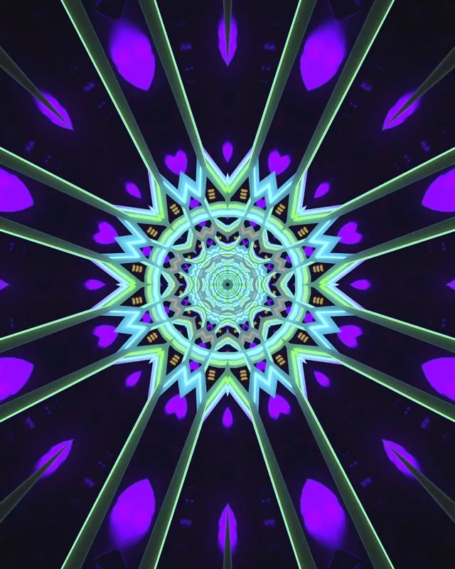 Tunel Neon Violet Stea Screensaver 60fps 4:5 Instagram VJ Loop