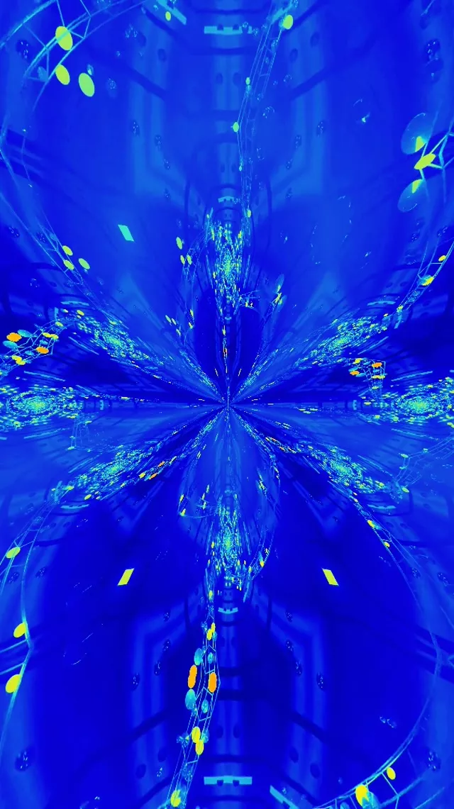 Neon Tunnel Radial Burst 9:16 Reels 60fps VJ Loop Screensaver